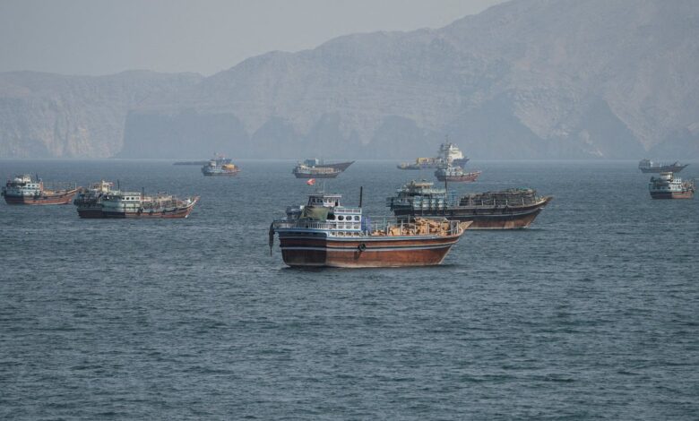 Iran claims three tankers catch fire and US drone was downed in Strait of Hormuz