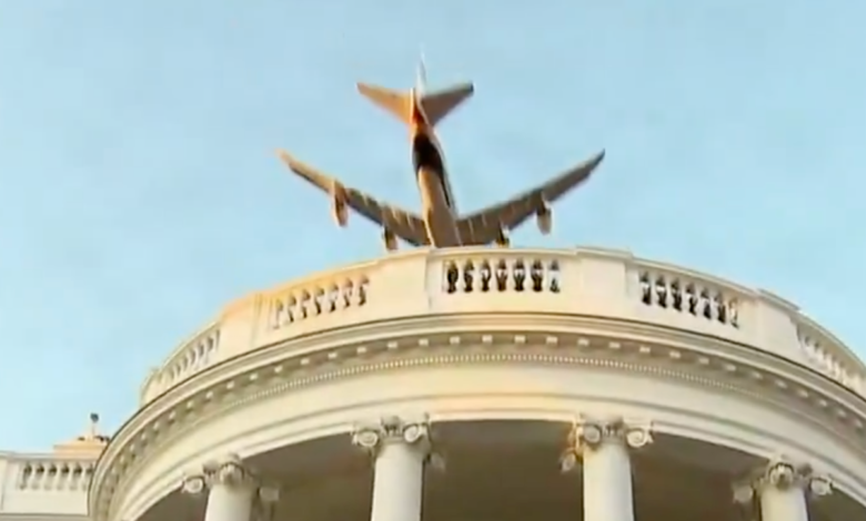 Trump’s Air Force One flies dangerous close to White House shocking and scaring visitors