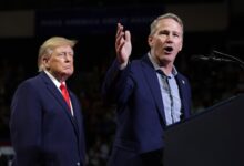 Ohio’s Jon Husted, object of Trump’s leering, is just an empty pair of pants