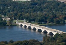 District of Columbia and Virginia sue to block Trump’s triumphal arch plans