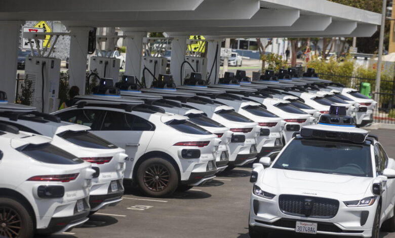 ‘They come in droves’: How robotaxis are hogging EV chargers in one corner of Southern California