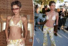 Zendaya channels Halle Berry’s iconic ‘X-Men’ premiere look for Halloween 2026